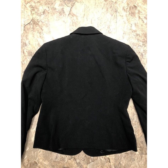 Black Blazer Evan Picone Sz 6P Long Sleeve Essential Button Front Suit Coat - Picture 5 of 5